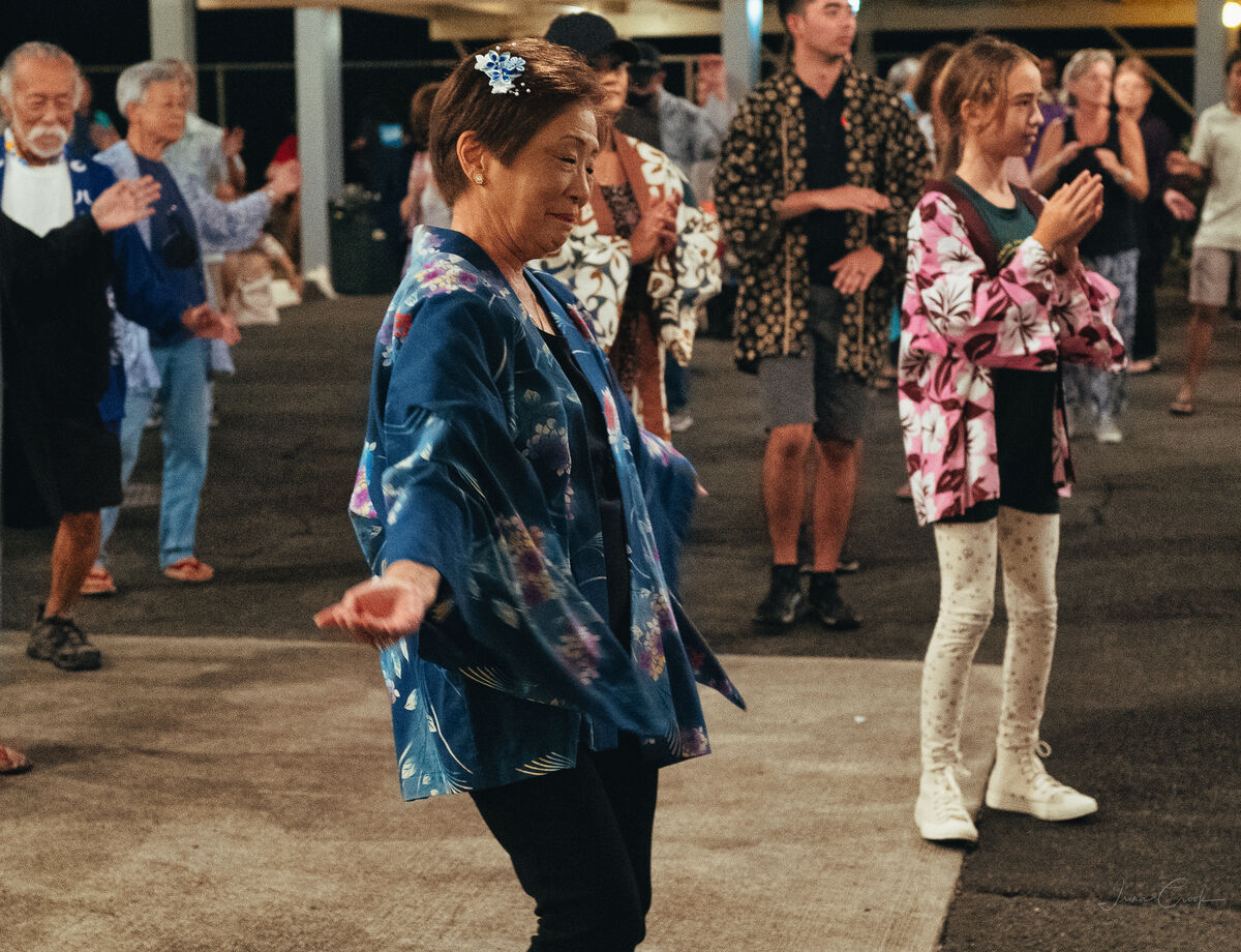 Bon Dance in Haleiwa Jodo Mission, July 21 2023 Bon Odori (盆踊り