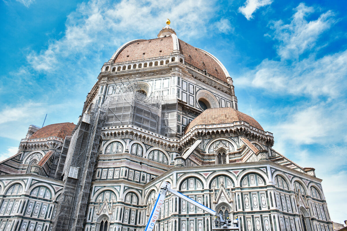The Duomo is in a constant state of restoration...
