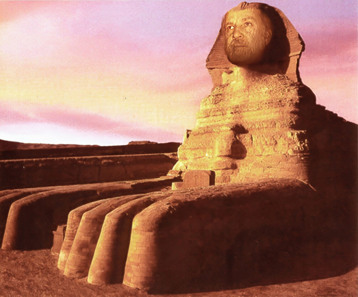 Me as the Sphinx.  This was a bit tricky.  I had t...