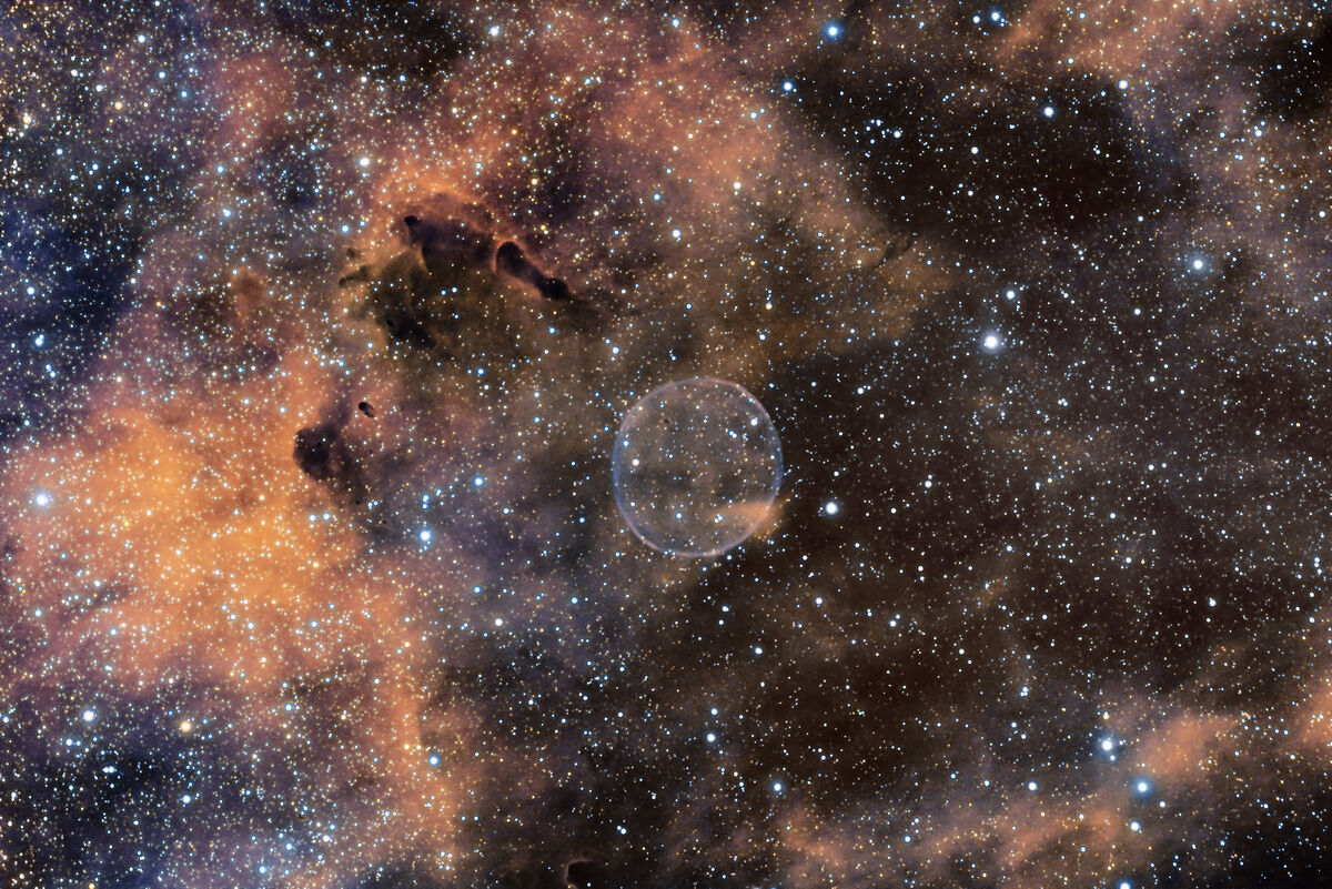 Soap Bubble Nebula using Ha for luminance and Red ...