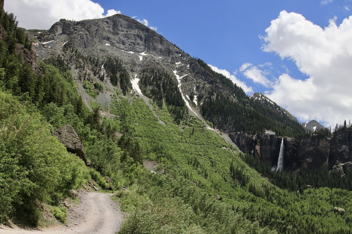 Path up to the Telluride waterfalls....