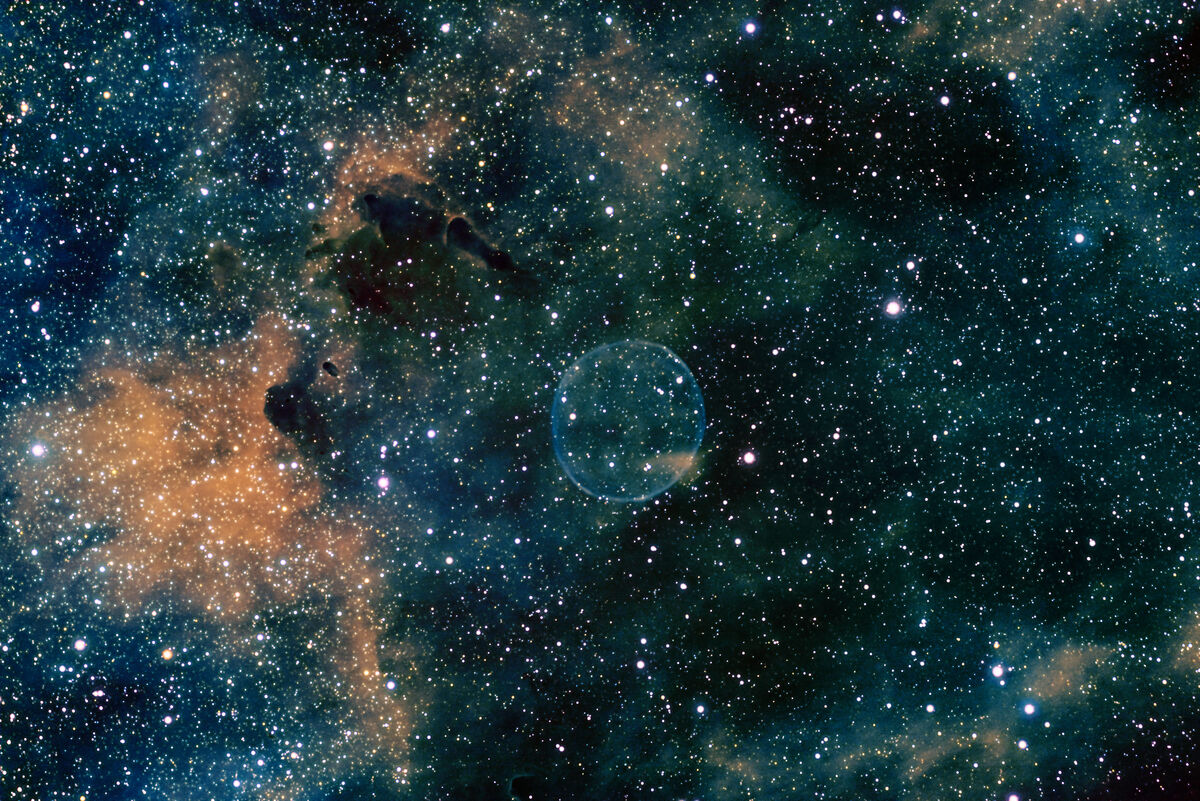 Soap Bubble Nebula adding in S2 to Red Channel  wi...
