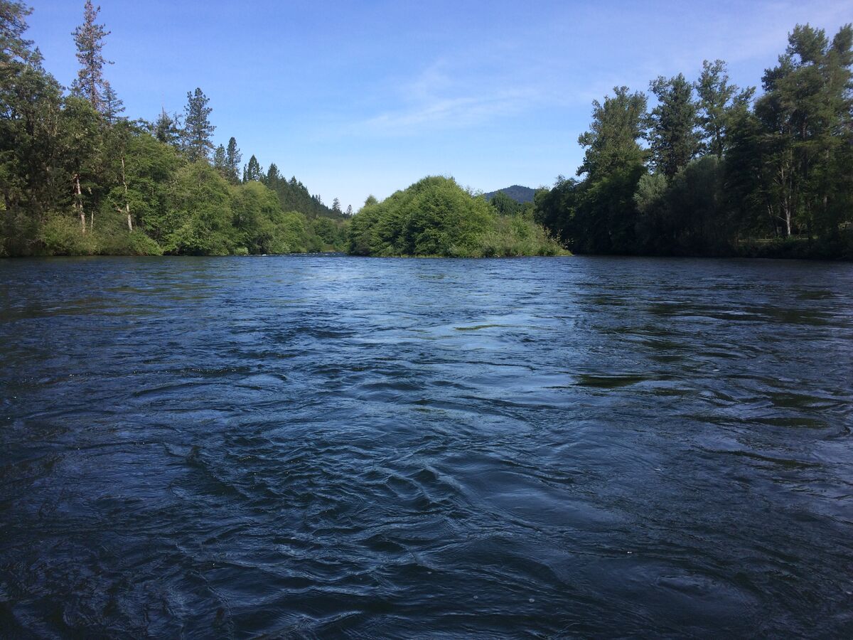 A lazy drift on the Rogue River in Oregon...