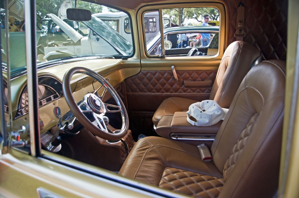1956 Ford Panel Truck interior...