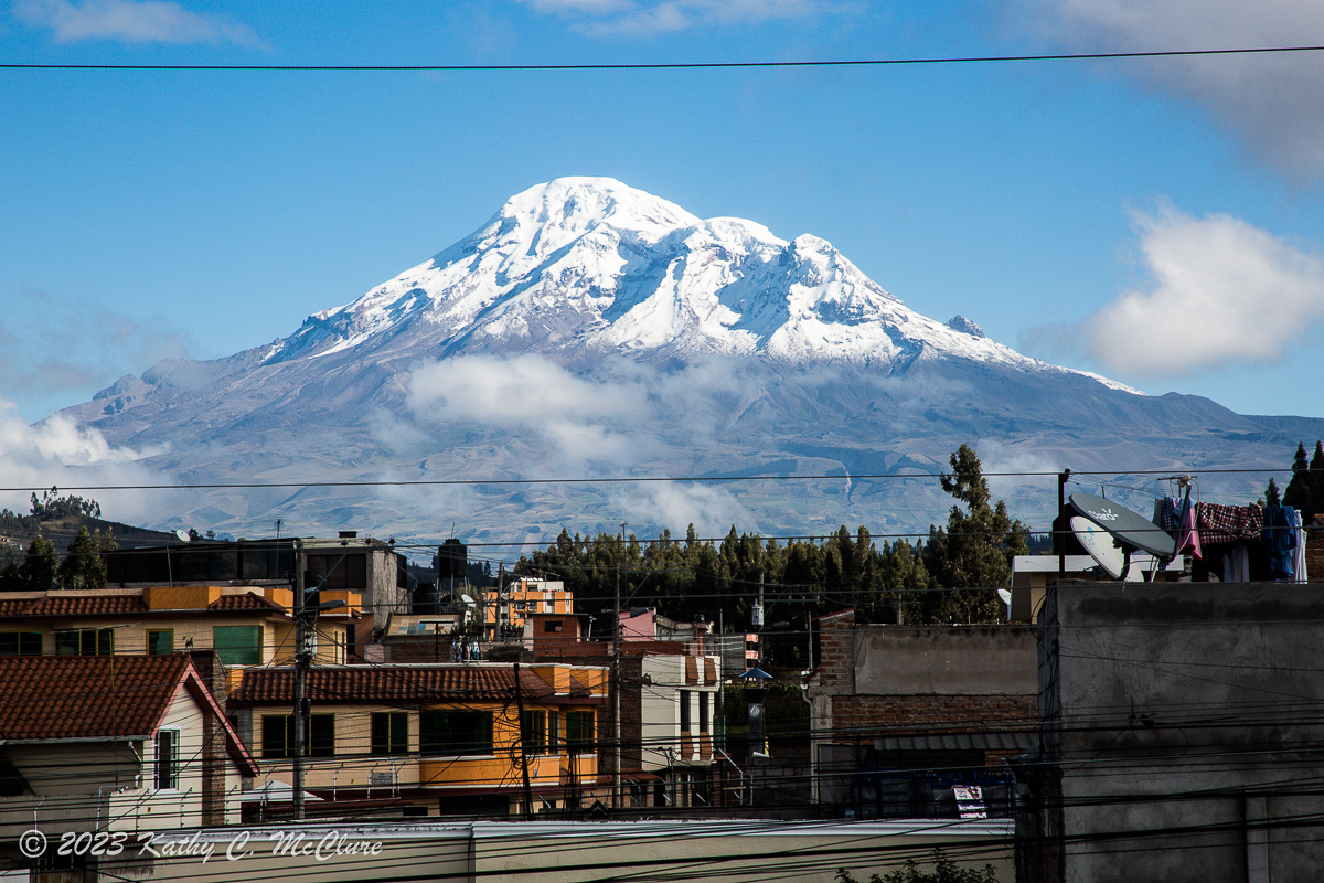 This is the view of Chimborazo from the living roo...