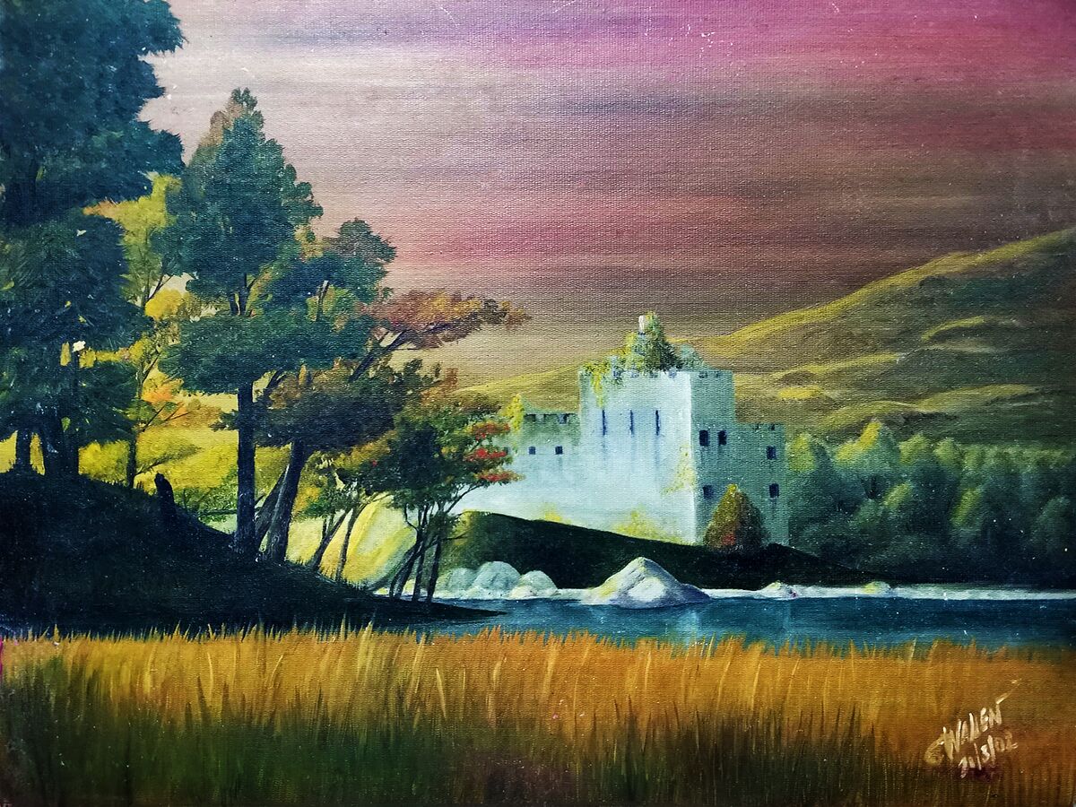 Found one of my old painting, A place I dream to b...