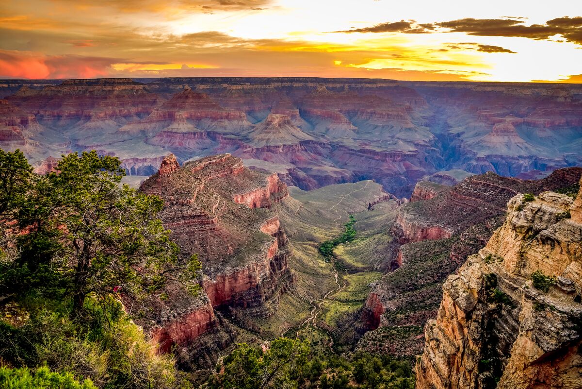 Sunset at Grand Canyon National Park...