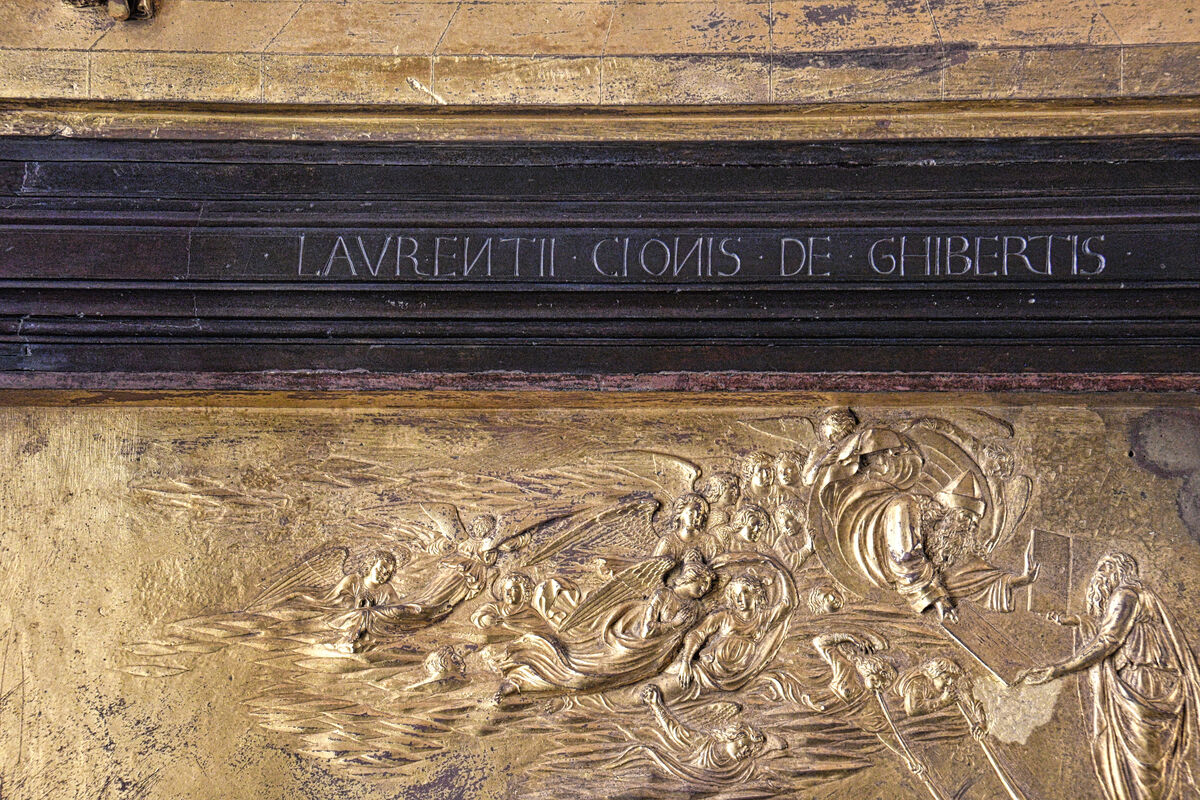 Lorenzo Ghiberti's signature...