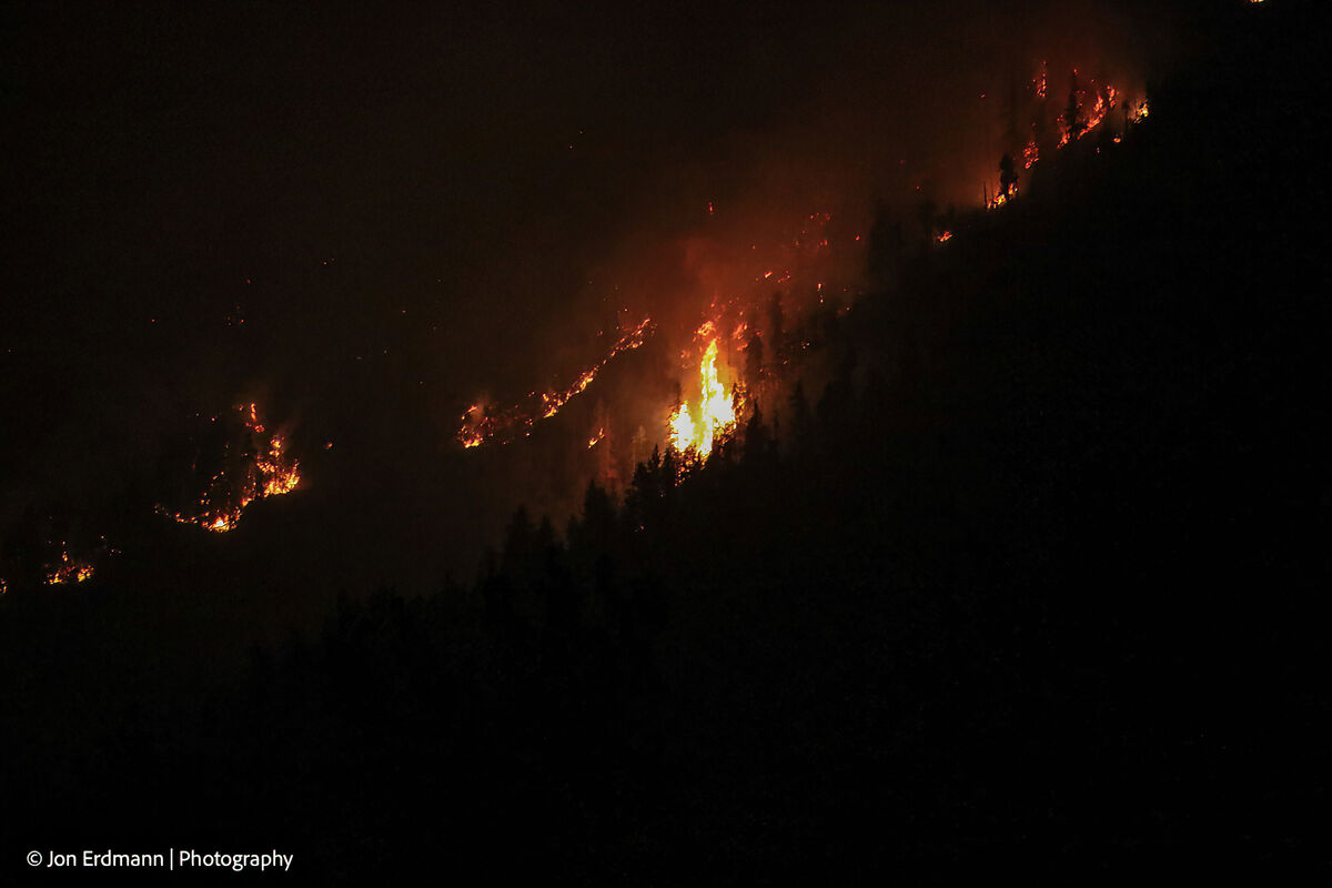 Paradise fire Montana Last night headed to Plains MT to view and shoot