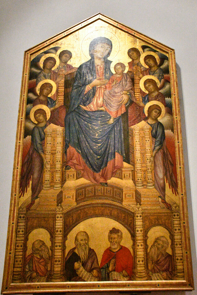 Enthroned Madonna With Angels - Cimabue 1285...