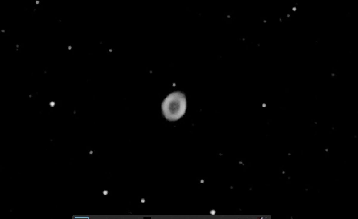 313% crop of the Ring Nebula - note how round the ...