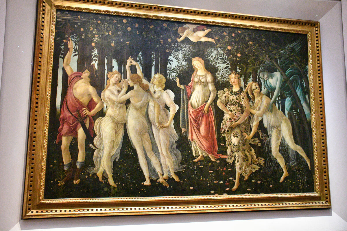 Primavera  is a large panel painting in tempera pa...