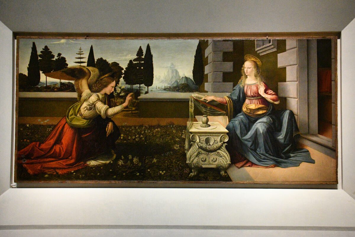 Annunciation Léonardo Da Vinci 1472...