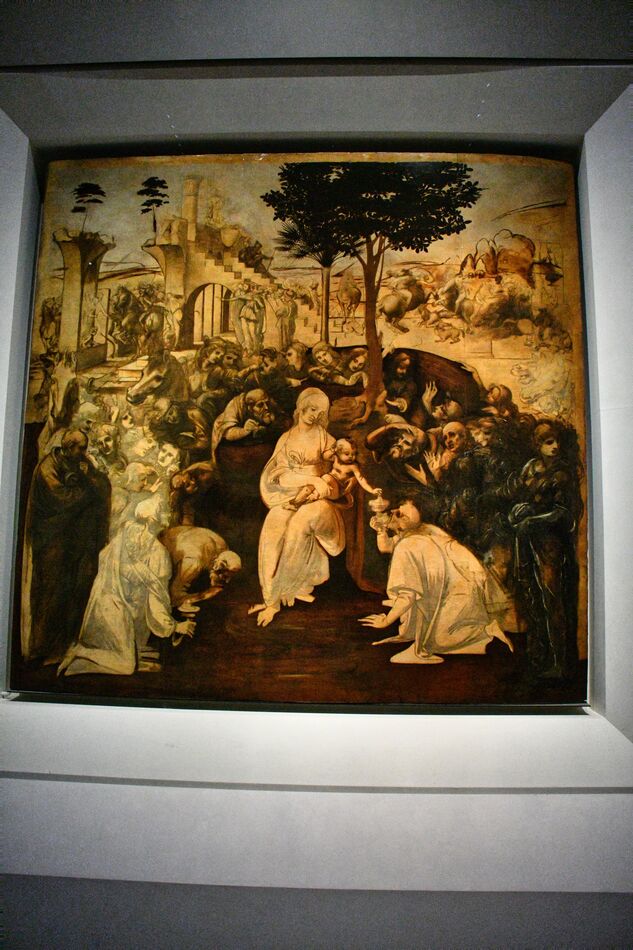 Leonardo Da Vinci Adoration of the Magi done in 14...