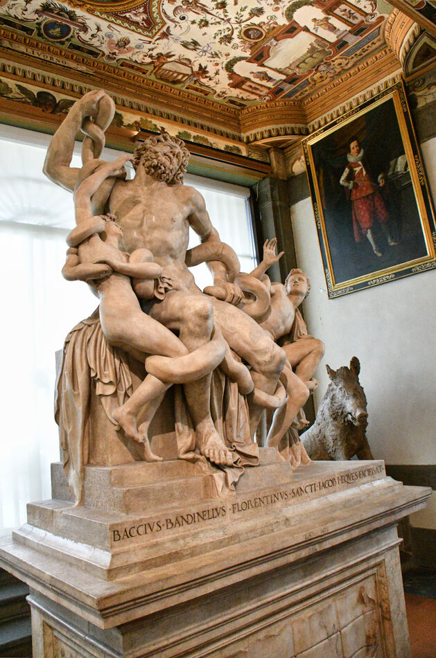 Laocoön and His Sons, Marble copy by Baccio Bandin...