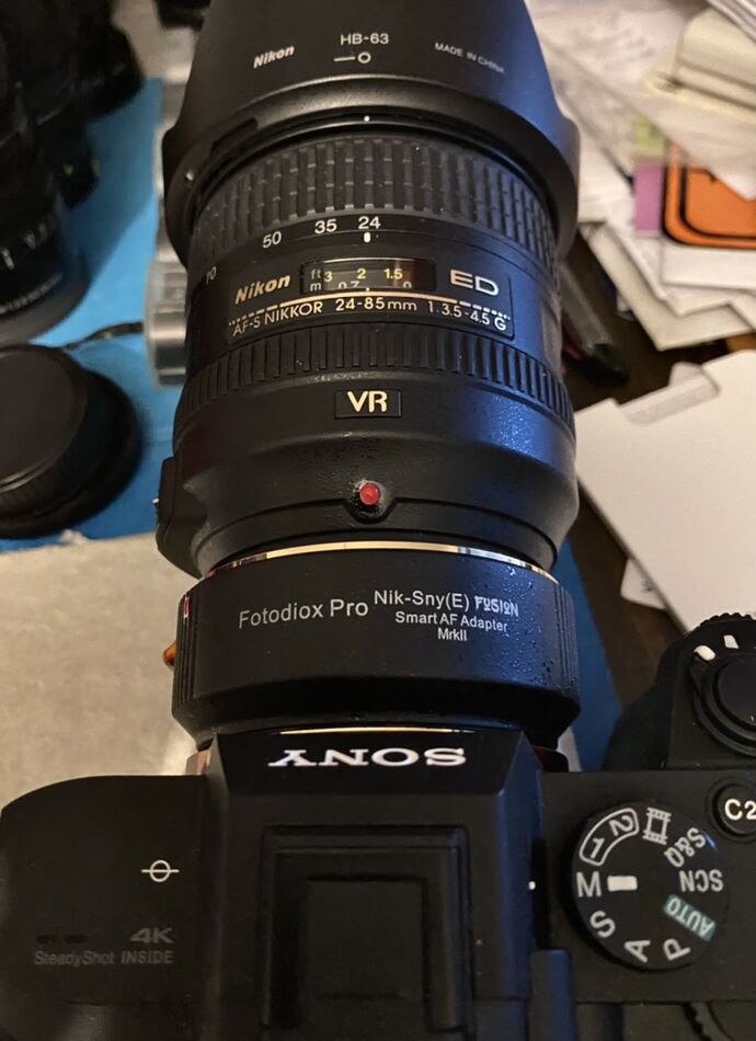 Nikon glass to Sony A7iii adapter Hi I would like to hear from people