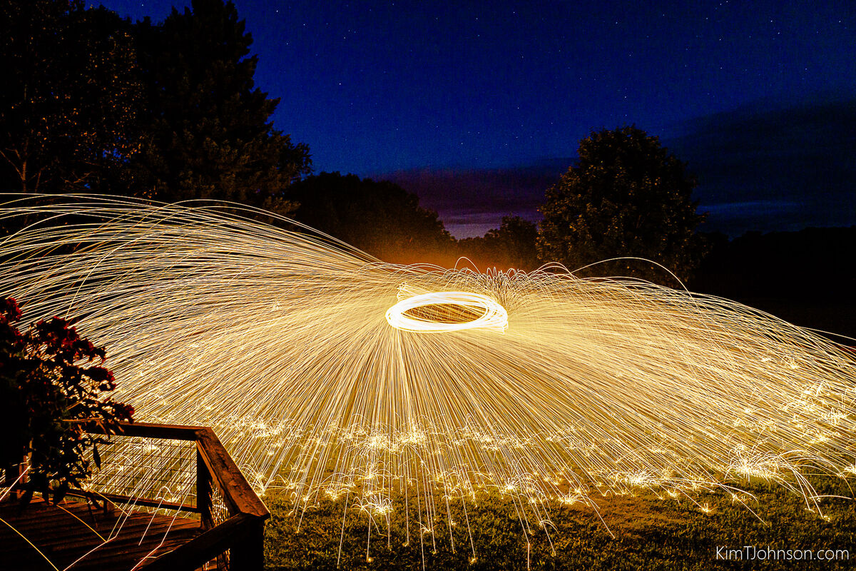 "A Sparkling Evening" "A Sparkling Evening". Some 0000 steel wool, a