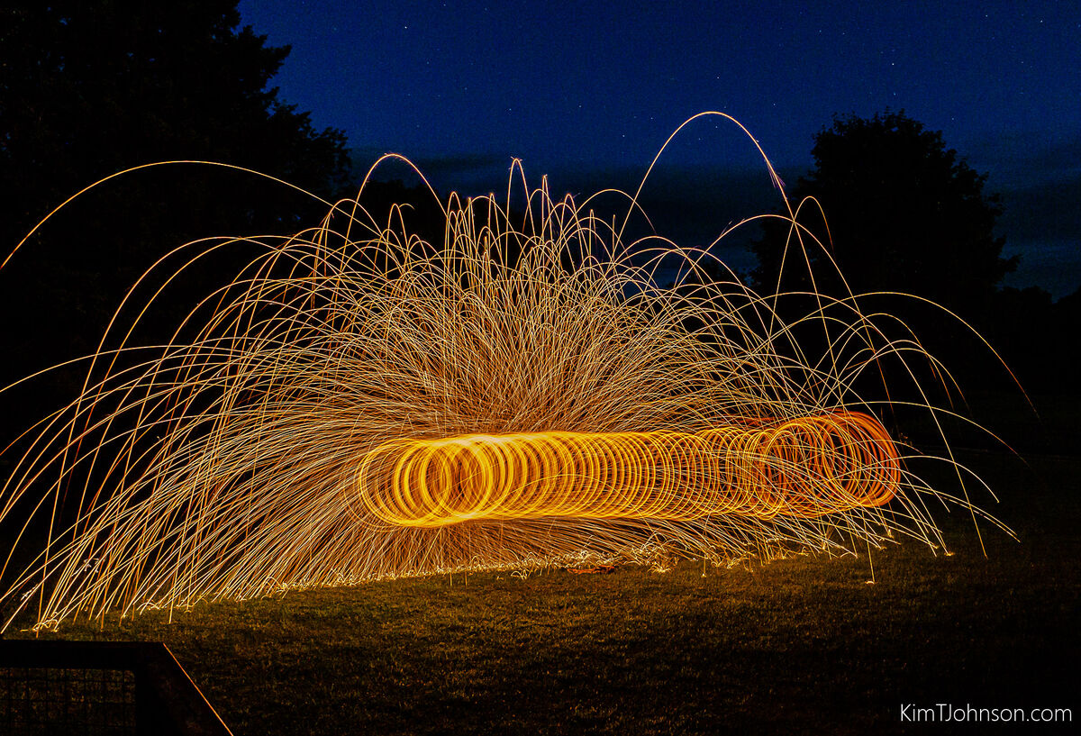 "A Sparkling Evening" "A Sparkling Evening". Some 0000 steel wool, a
