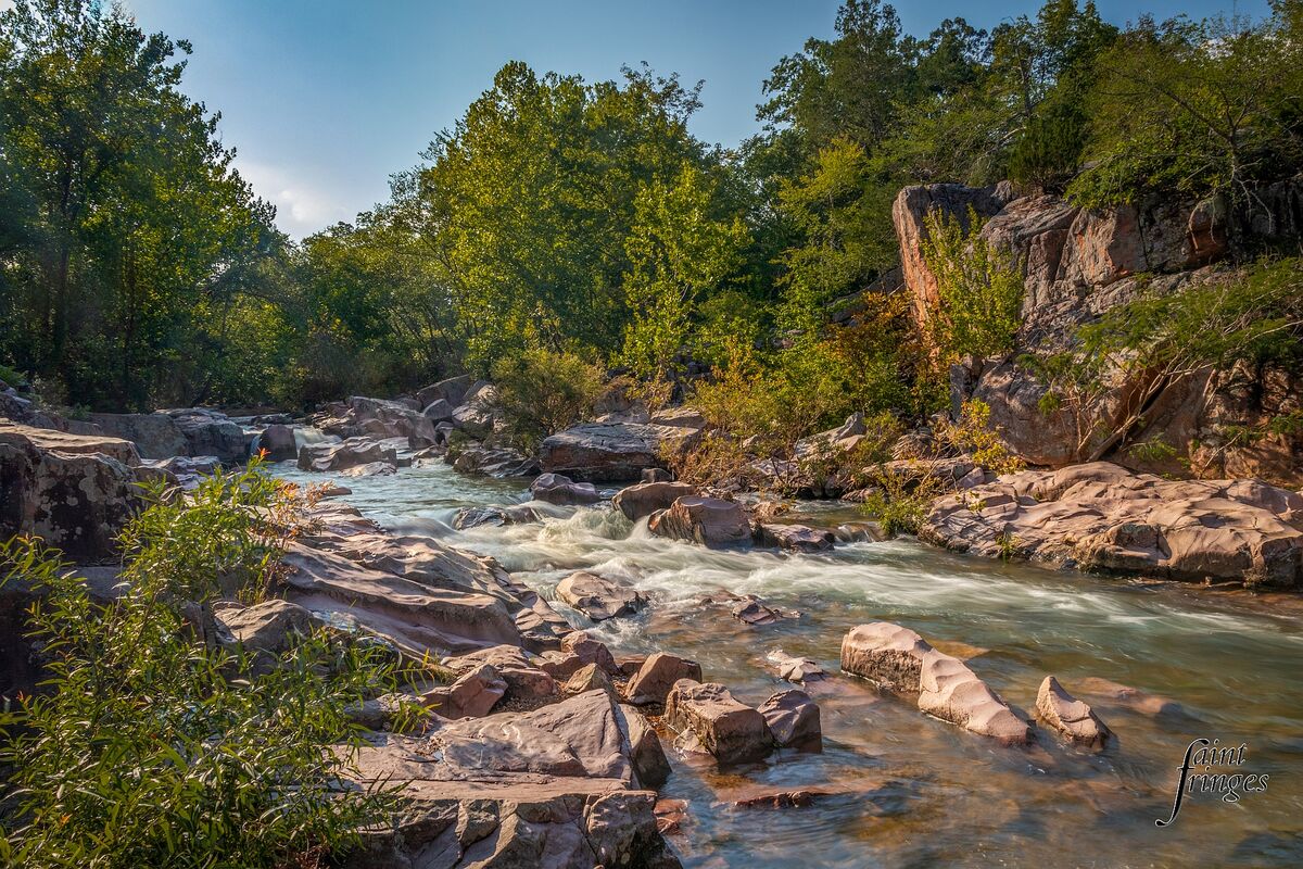 Castor River Shut Ins Near Fredericktown, Missouri.