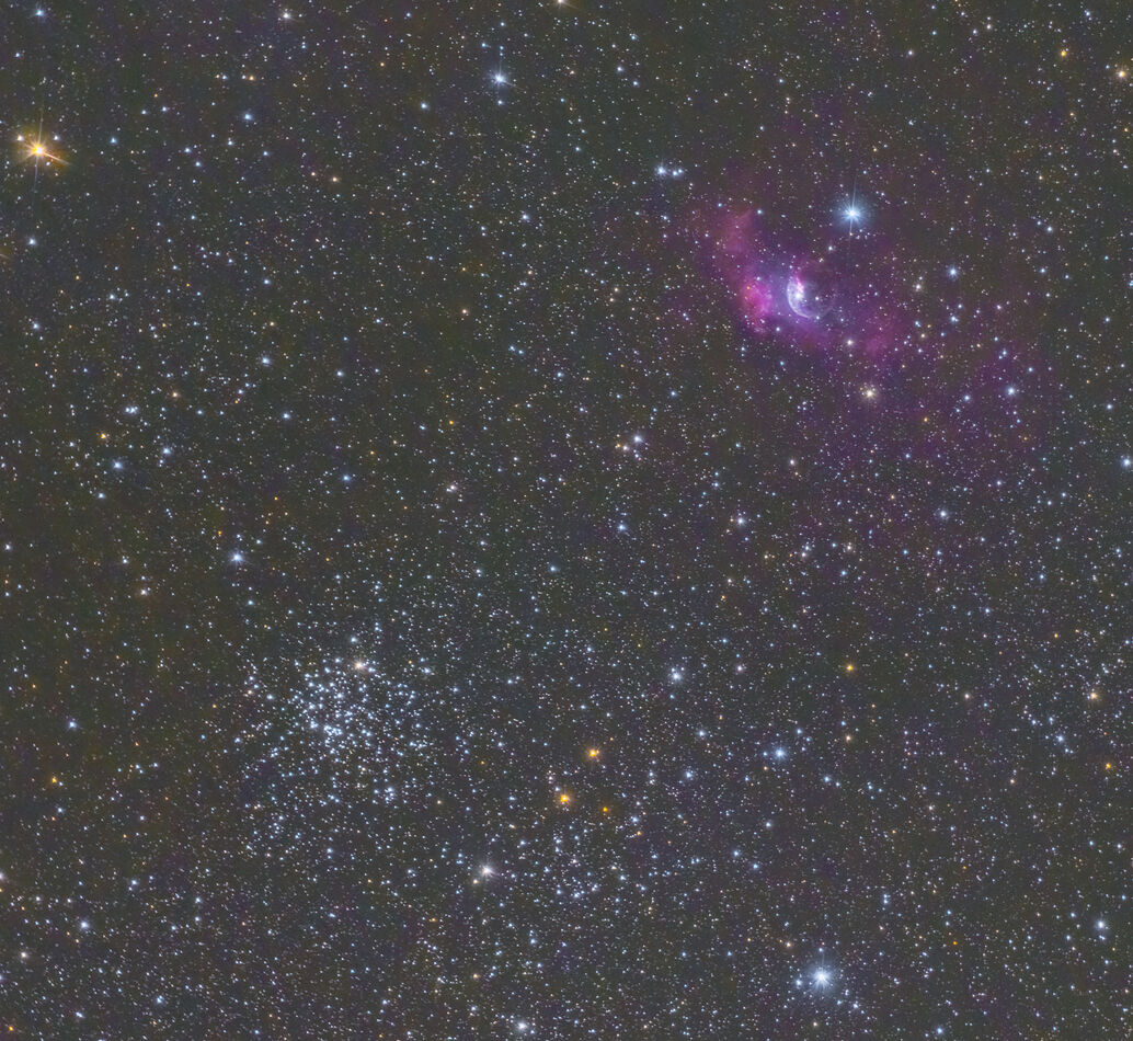 Scorpion Cluster & Bubble Nebula (M52&NGC7635)(DL1...