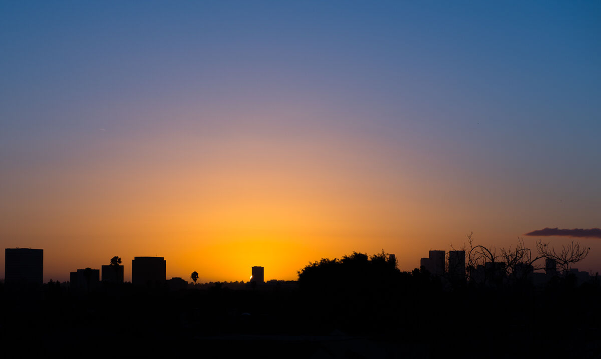 Sunset over LA...