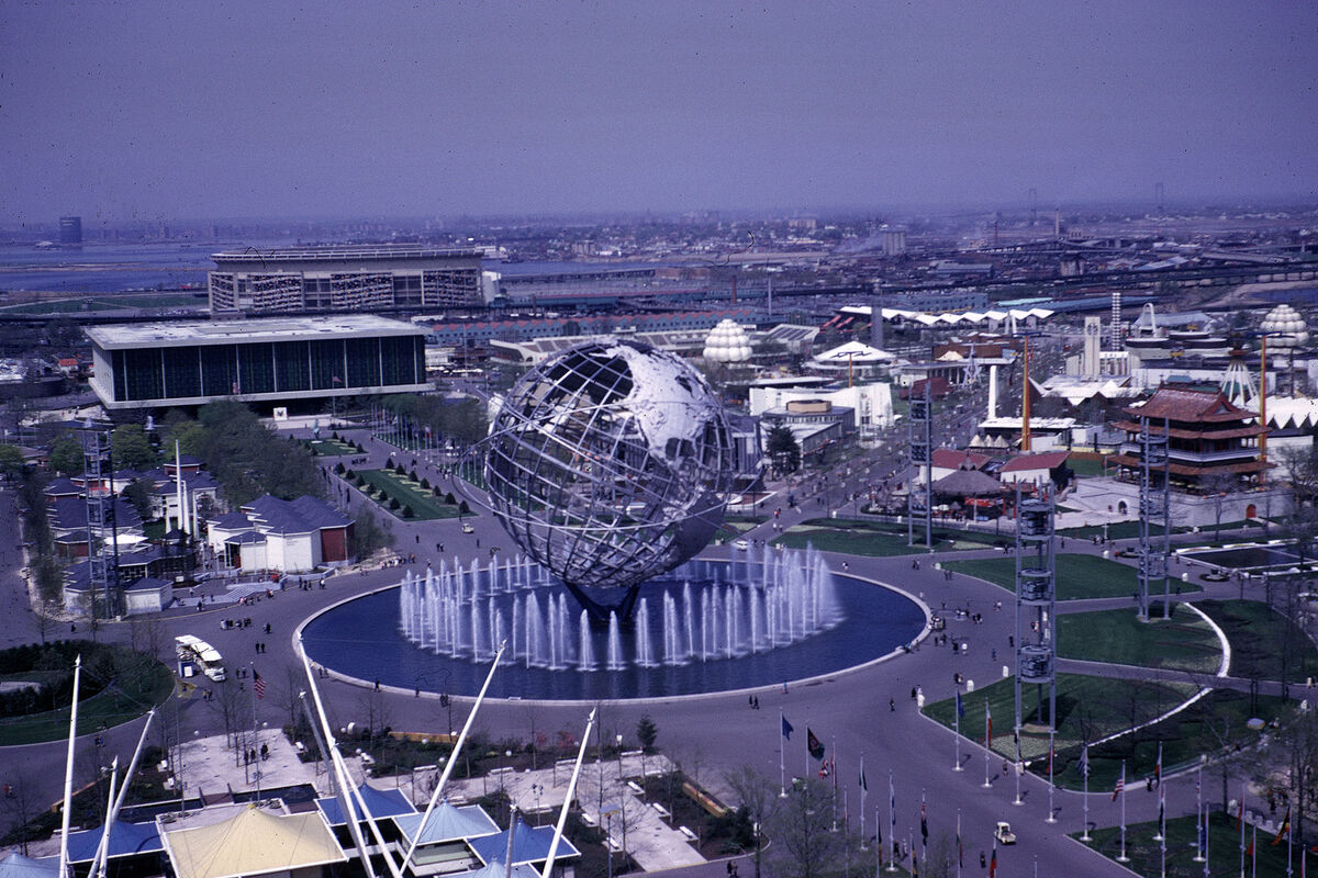 The 'Unisphere', the symbol of 1964/65 New York Wo...
