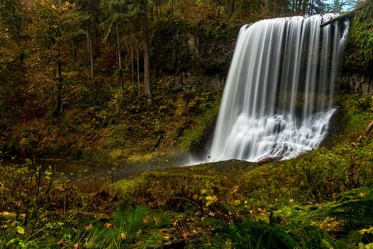 Middle North Falls at Silver Falls State Park, Ore...