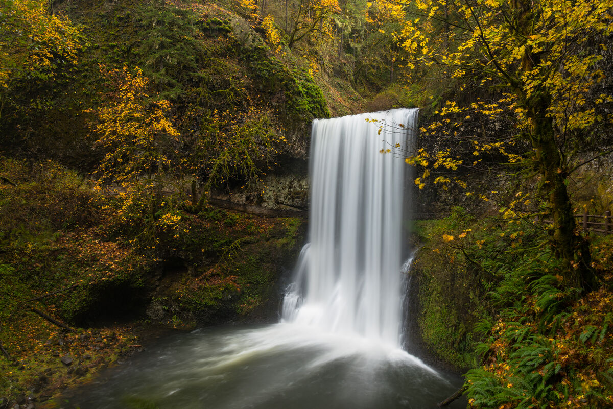 Lower South Falls at Silver Falls State Park, Oreg...