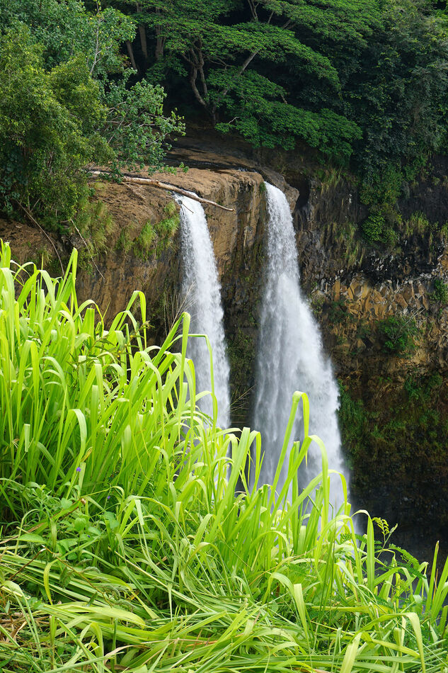Wailua Falls near Lihue, Kauai, Hawaii - September...