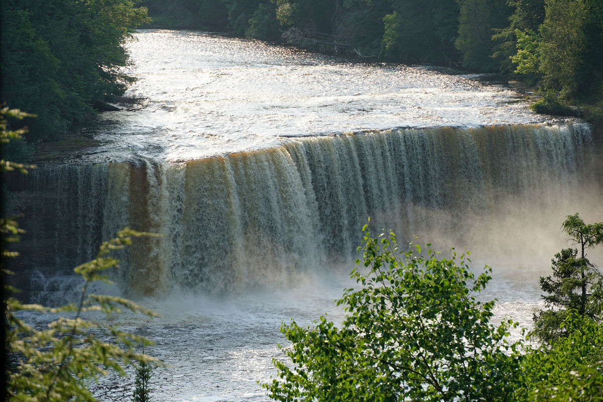 Upper Tahquamenon Falls near Paradise, Michigan - ...