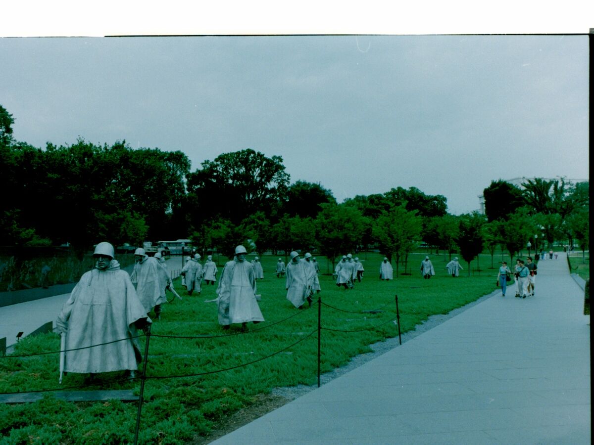 The Korean War Memorial in Washington DC was .......