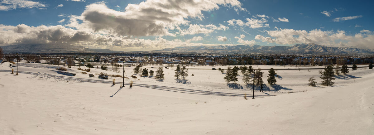 Looking south down the Salt Lake Valley...