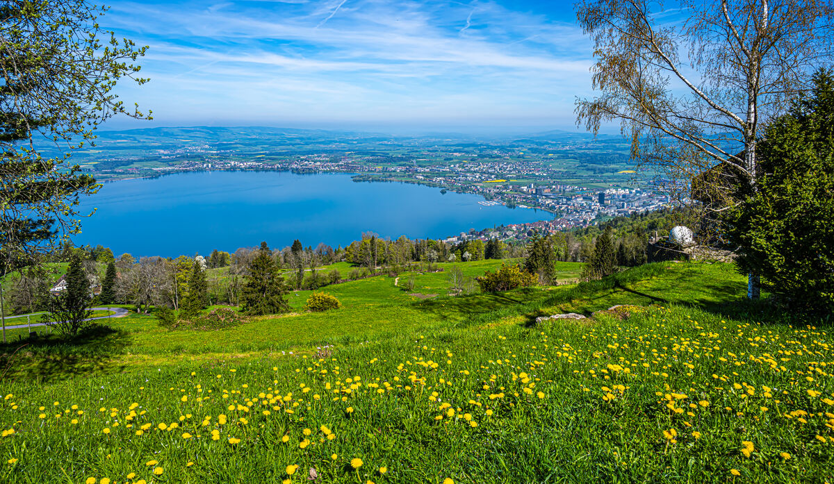 1 - Zug - Late morning view from the Felsenegg at ...