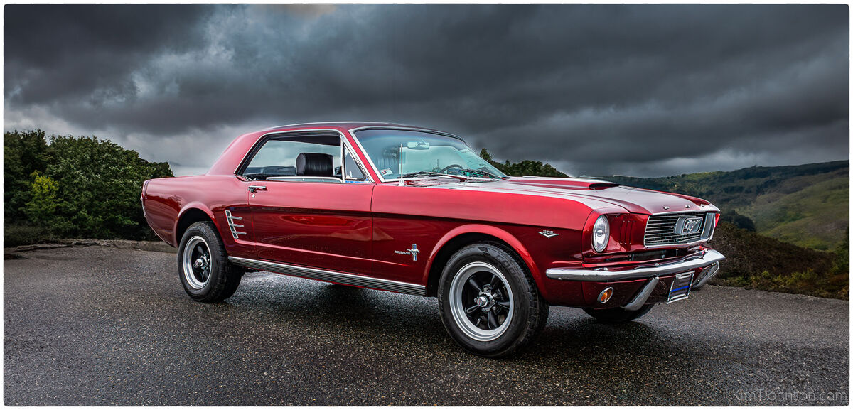 #23. 1966 Ford Mustang, yes the clouds really were...