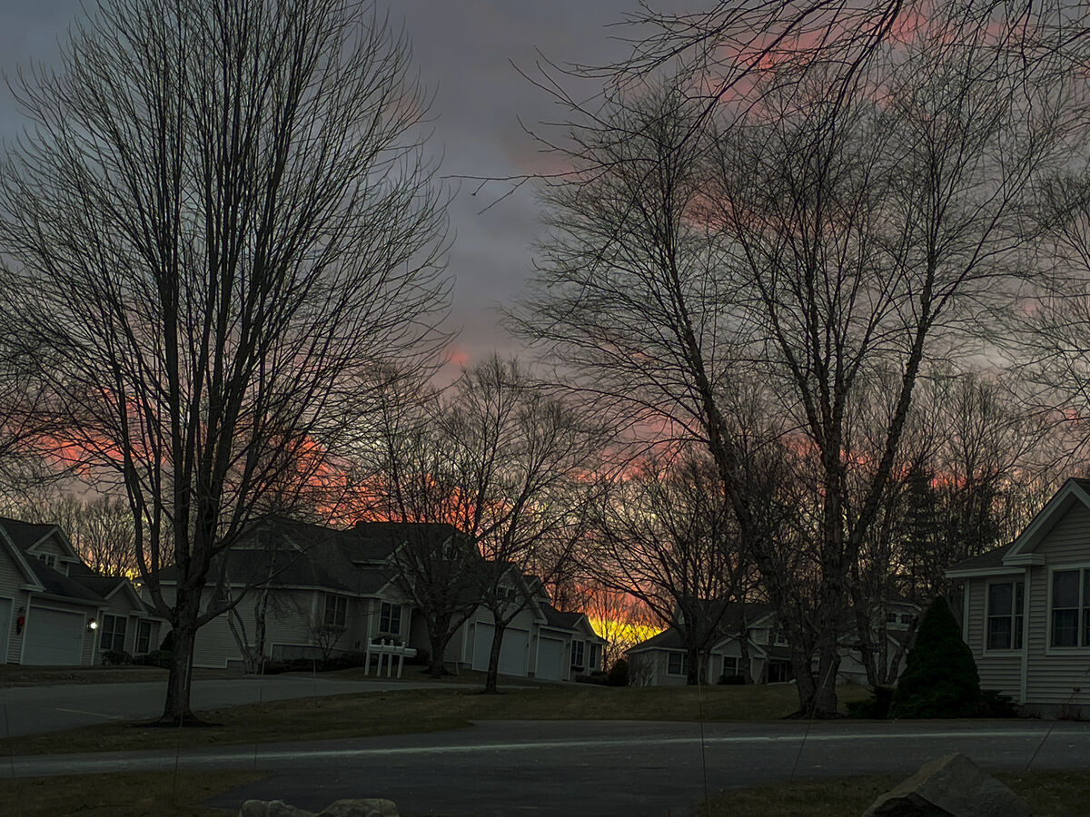 sunset in the neighborhood...