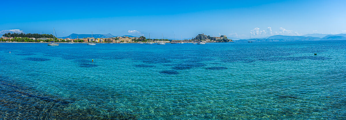 4 - Corfu/Corfu Town - Crystal-clear waters of the...