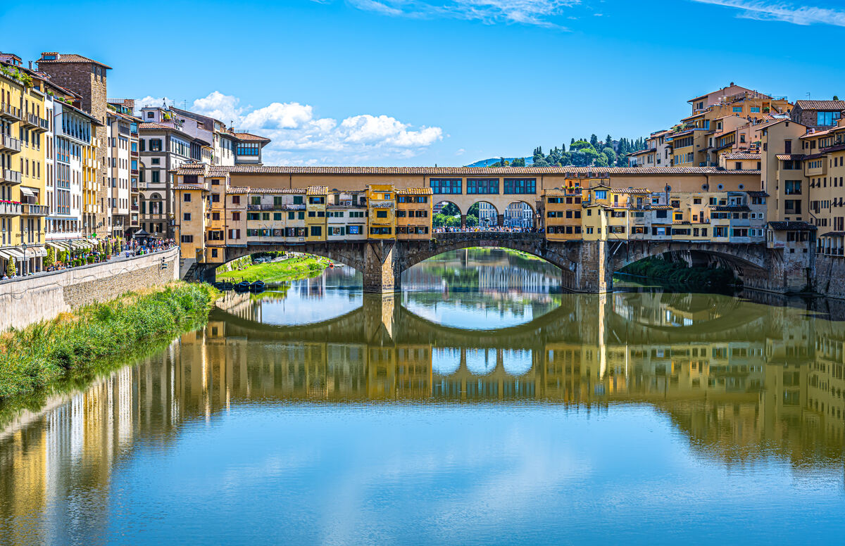 9 - Tuscany/Florence - The Ponte Vecchio, built in...