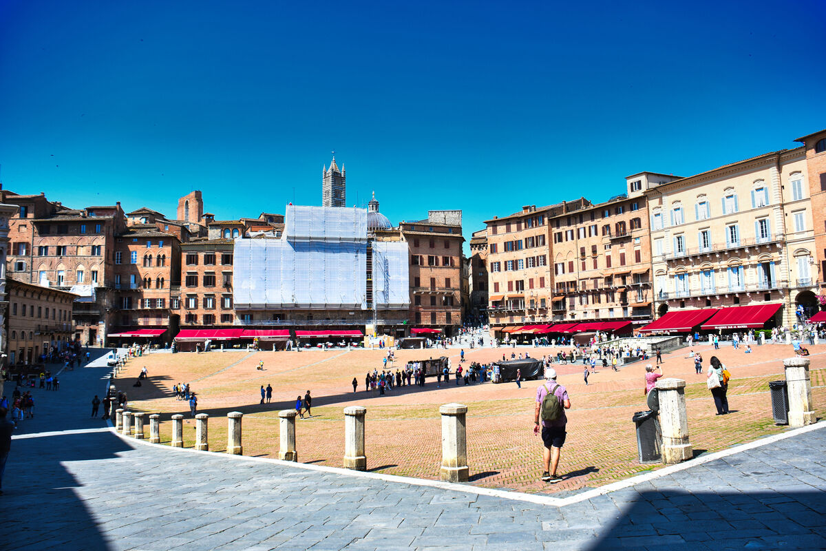 Piazza del Campo is the main public space of the h...