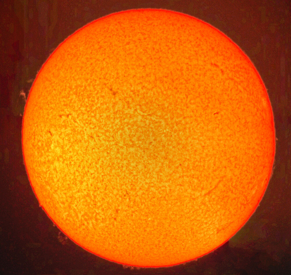 Solar Disk - A composite of the two best images fr...