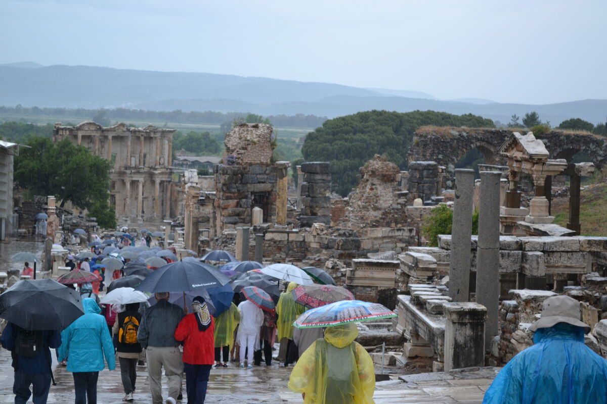 Walking down to Ephesus....