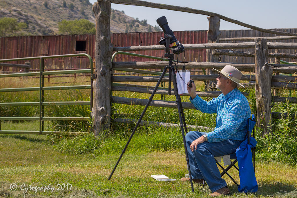 Me shooting the 2017 Eclipse from a ranch near Gle...