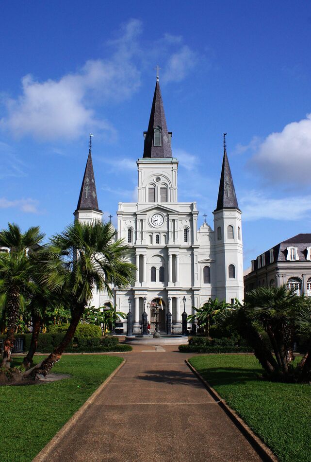 St. Louis Cathedral early one morning before leavi...