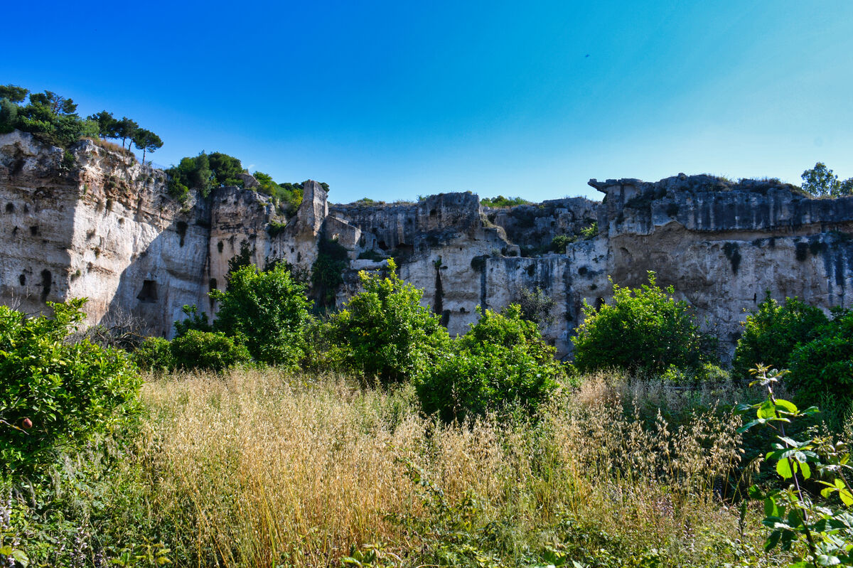 The Latomie of Syracuse is the limestone quarries ...