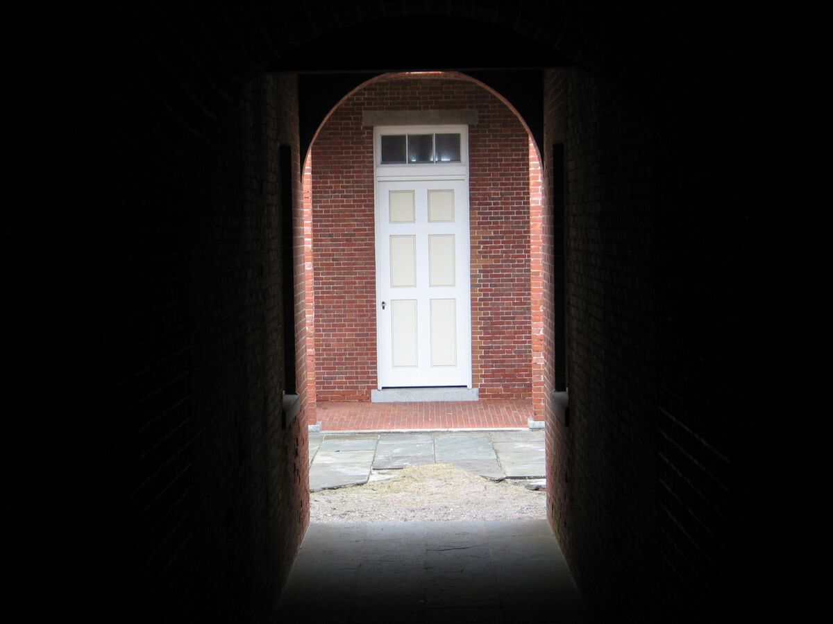 Fort Clinch Brick Hallway & Door...