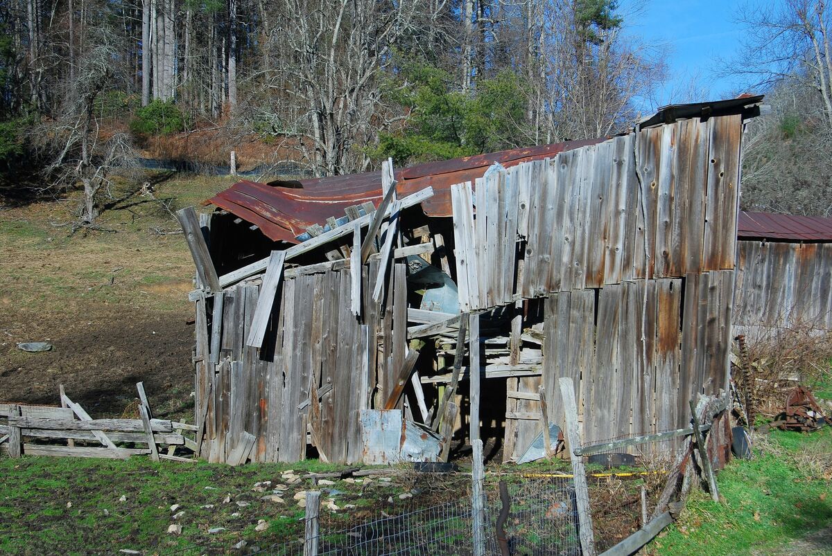 Death Trap: Believe it or not, this barn was still being used. They had ...