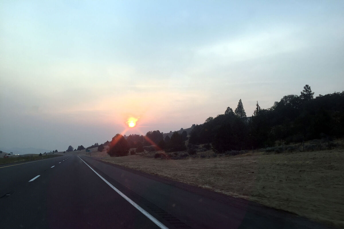 Sunrise near Yreka, California - August 2015 - App...