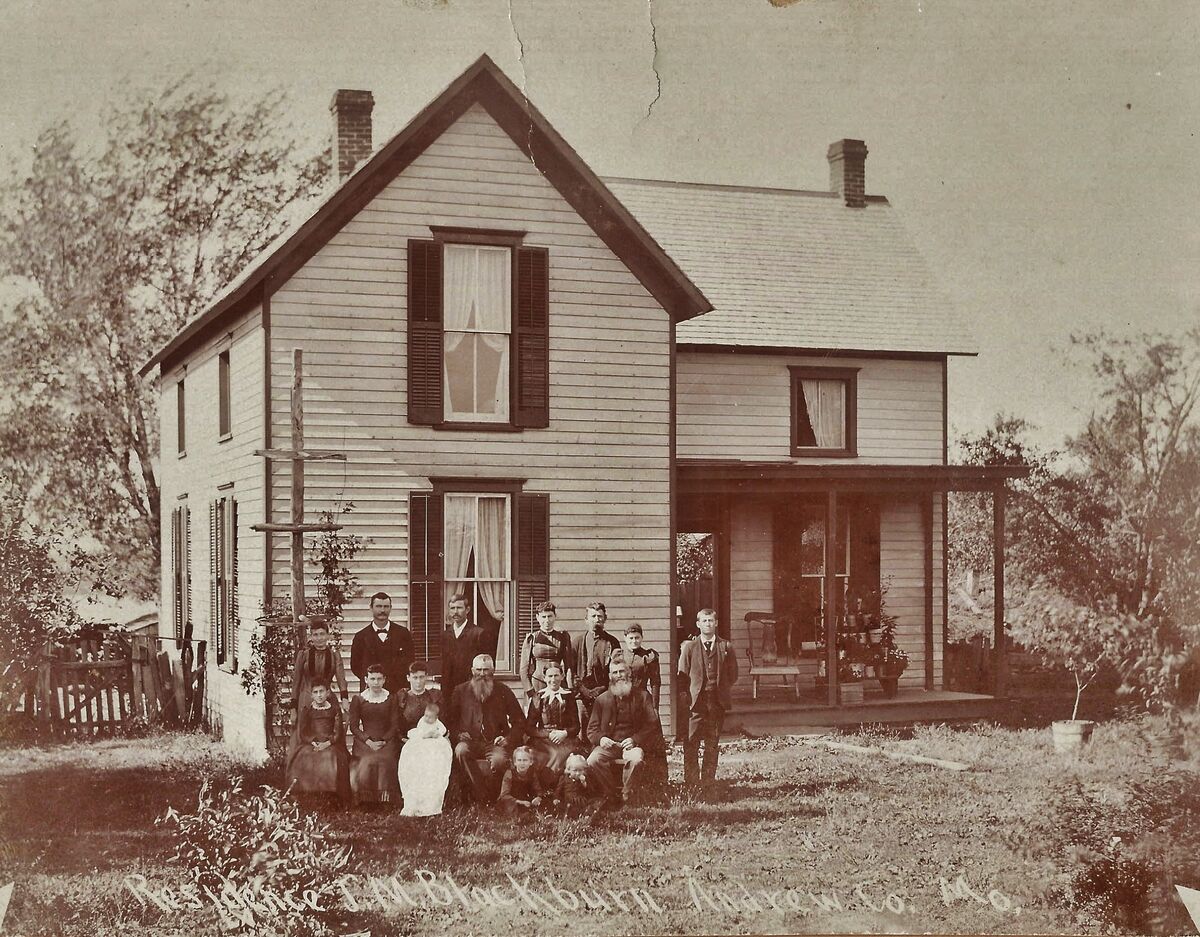 Scanned image of my great great grandparents home ...