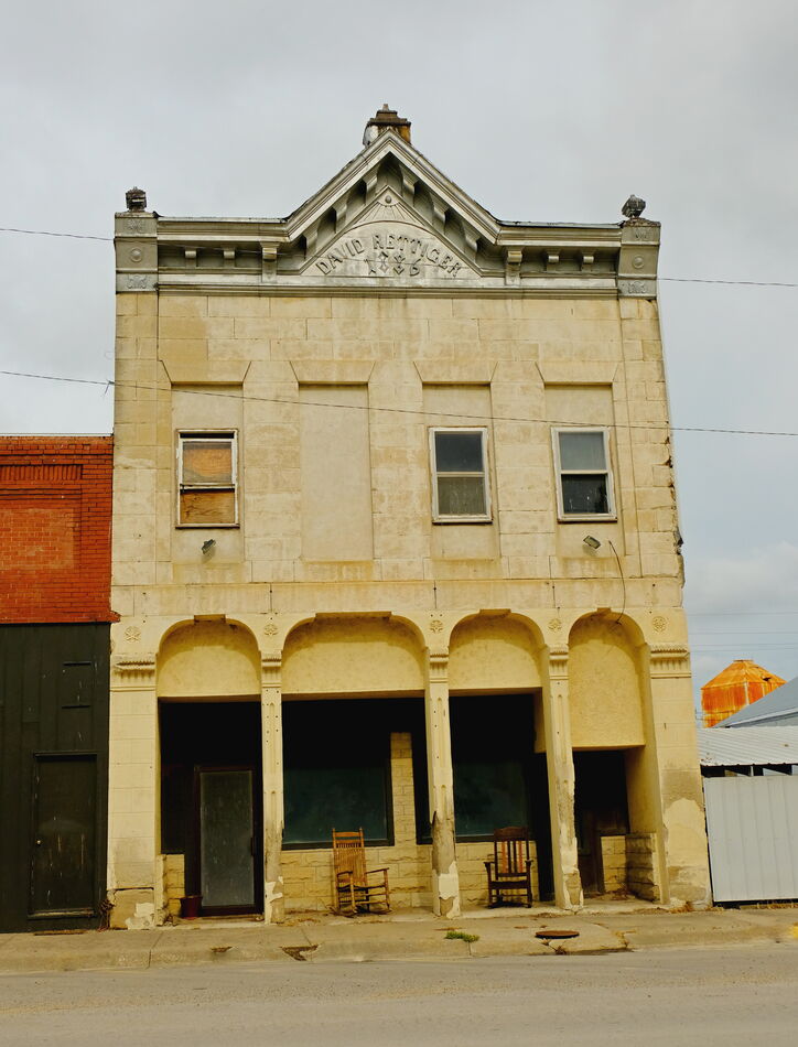 1886 David Rettiger Building in Kansas...