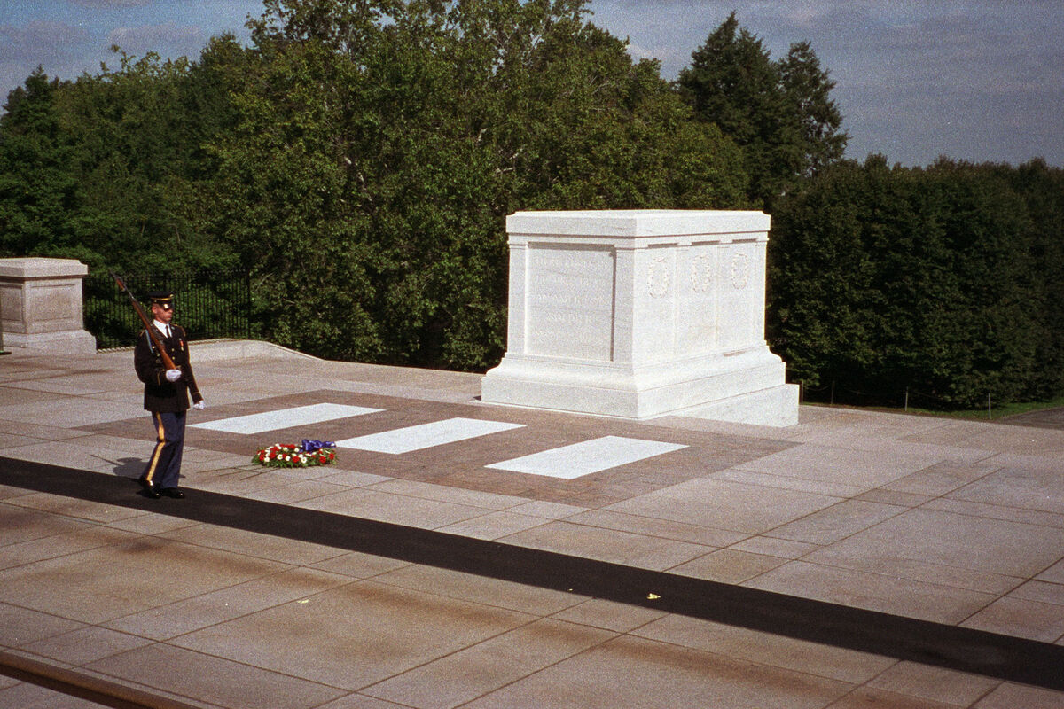 Tomb of the Unknown at Arlington National Cemetery...