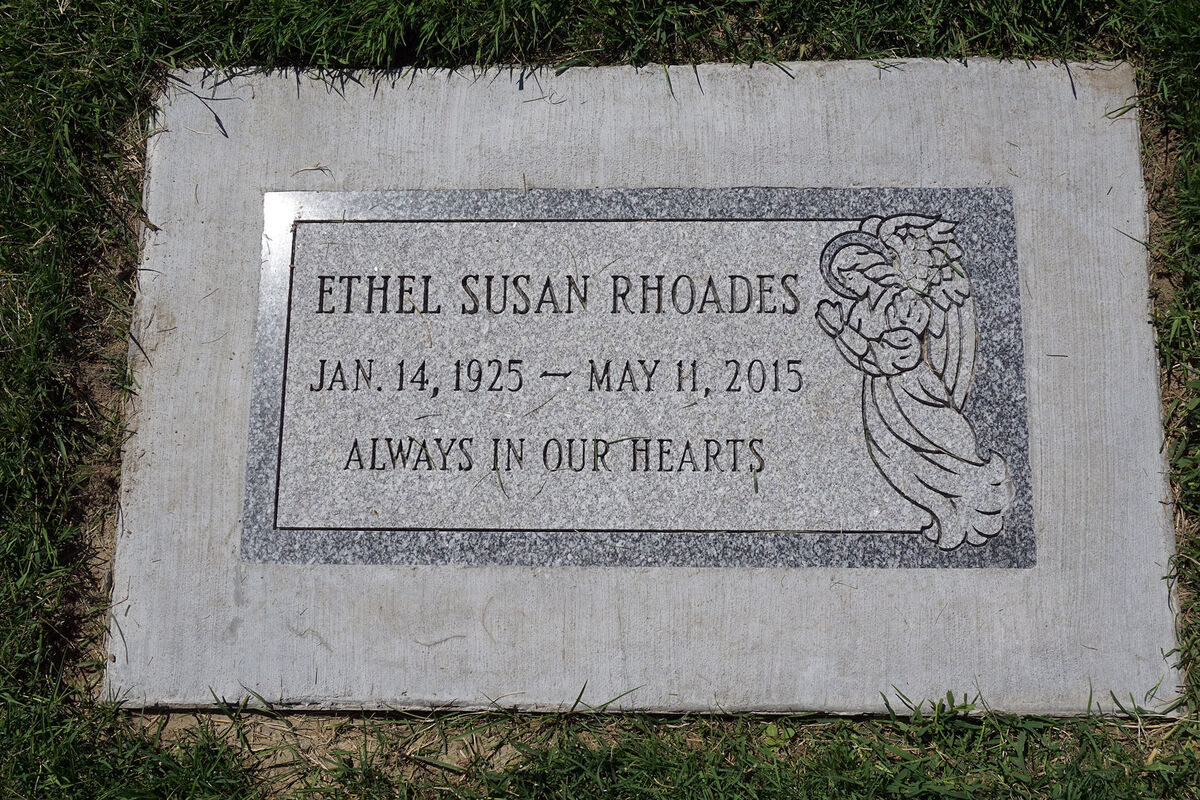 The headstone of my wife's mother, in the Reservat...